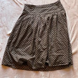 Banana Republic Brown Medallion Print Full Skirt